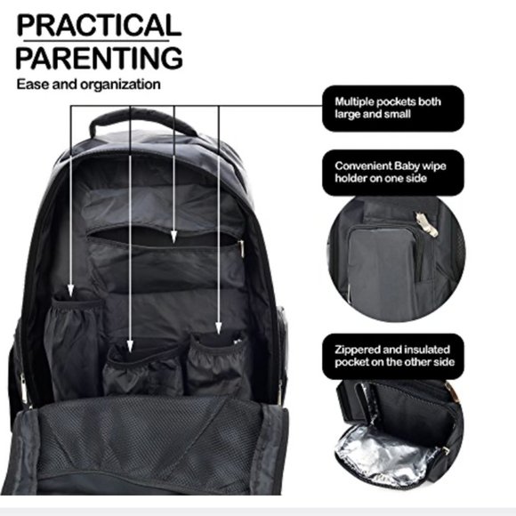 Little Blue Caboose Baby Diaper Bag Backpack main image 4